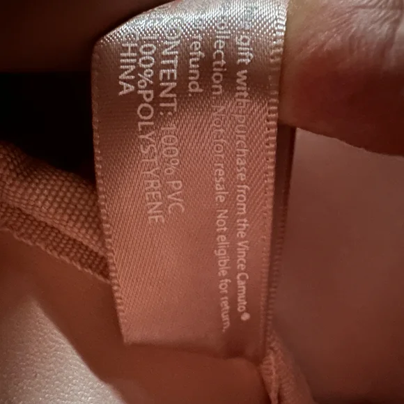 Vince Camuto Large PVC Pink Tote. 19 x 13 - Picture 9 of 9